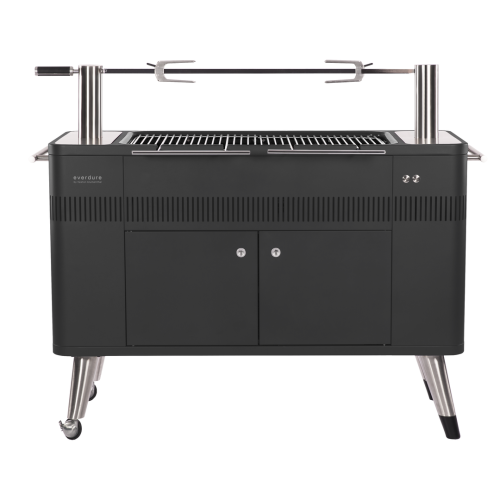 Everdure Hub Grill - 54" Charcoal Grill W/ Rotisserie & Electronic Ignition